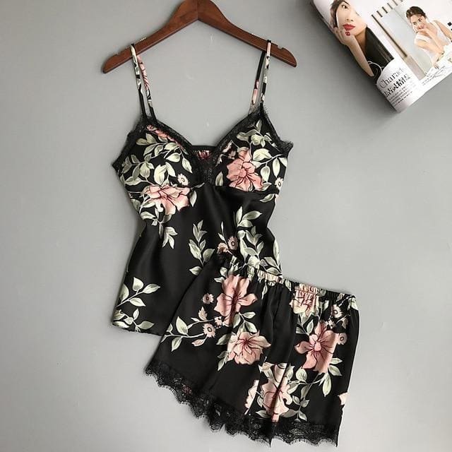 pyjama-fleuri-femme-maybella-fr-641 Pyjama fleuri femme - Noir / S